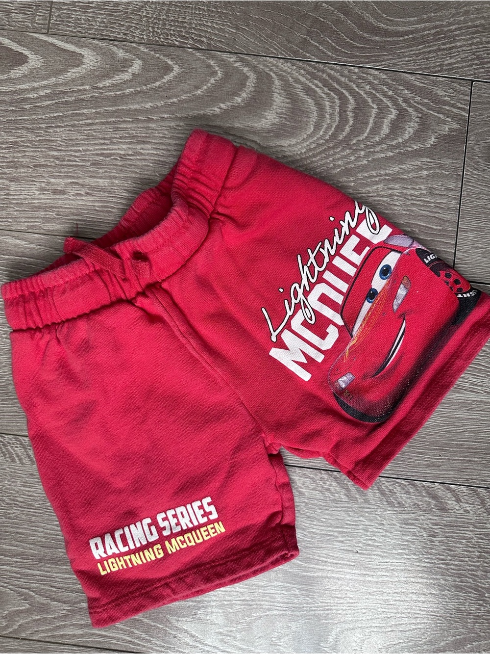 Disney Pixar Cars x Zara Lightning McQueen Red Kids Shorts